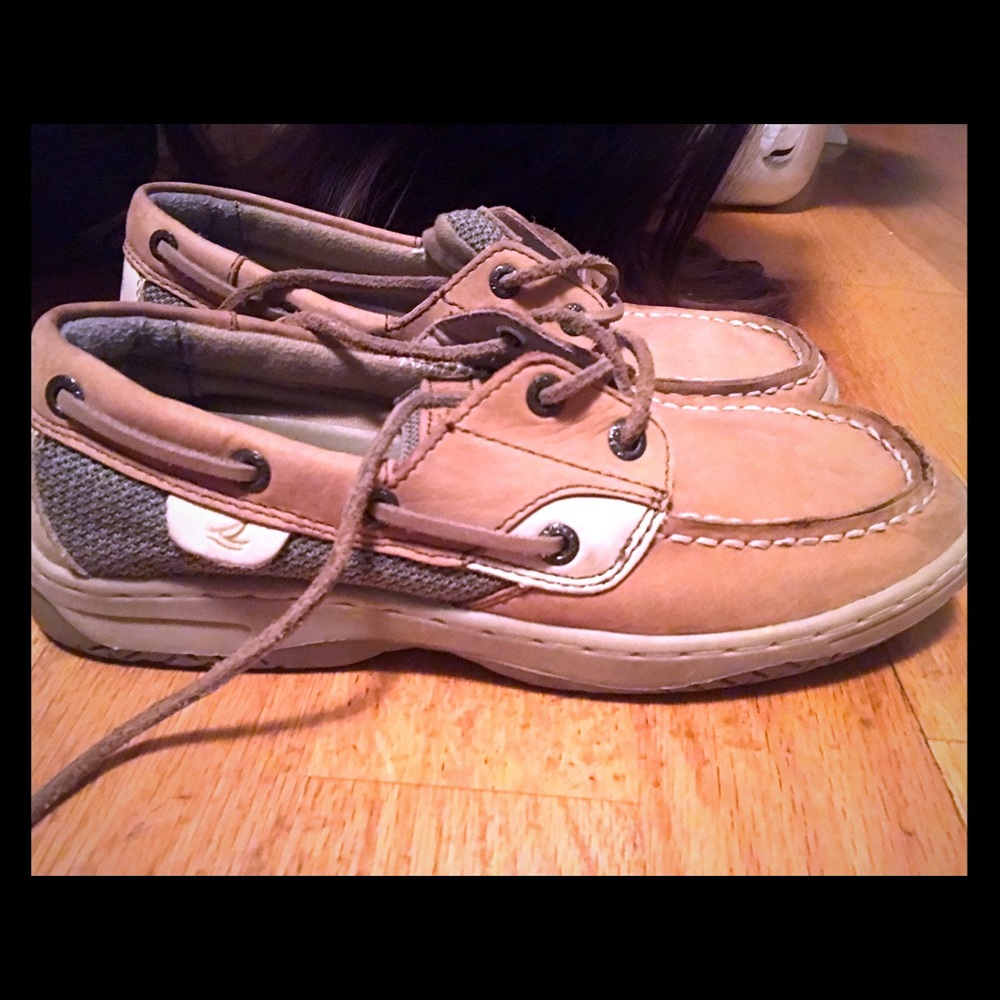 Kids sperry top spider boat shoe